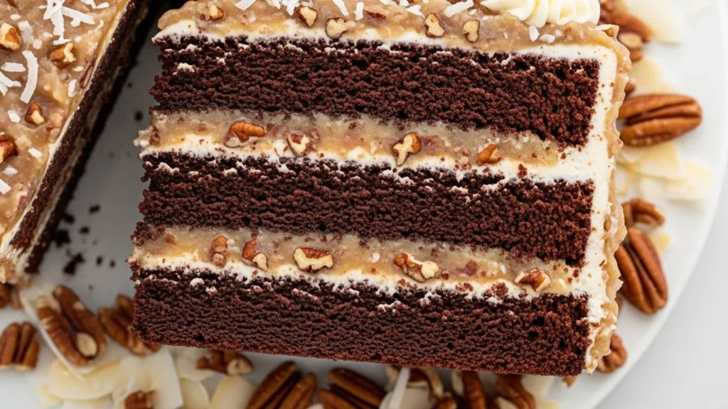 Classic German Chocolate Cake (Moist, From-Scratch & Coconut-Pecan Frosted)