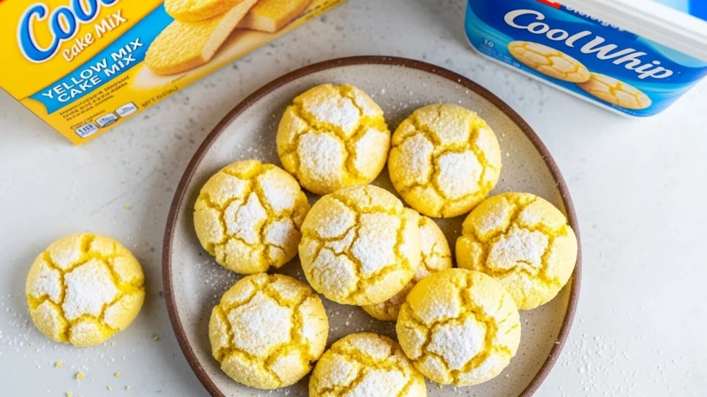 Easy Cool Whip Cookies (3-Ingredient Cake Mix Cookies)
