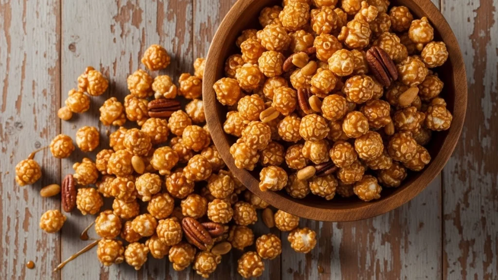 Crunchy Caramel Corn (Oven-Baked, Buttery & Perfectly Crisp)
