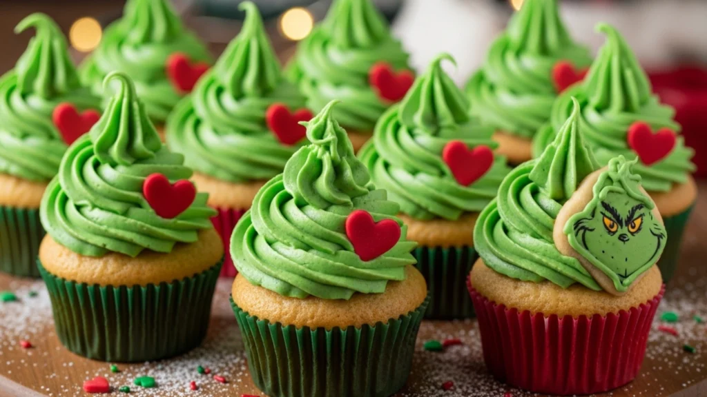  Easy Grinch Cupcakes (Cute Christmas Treat for Kids & Adults)