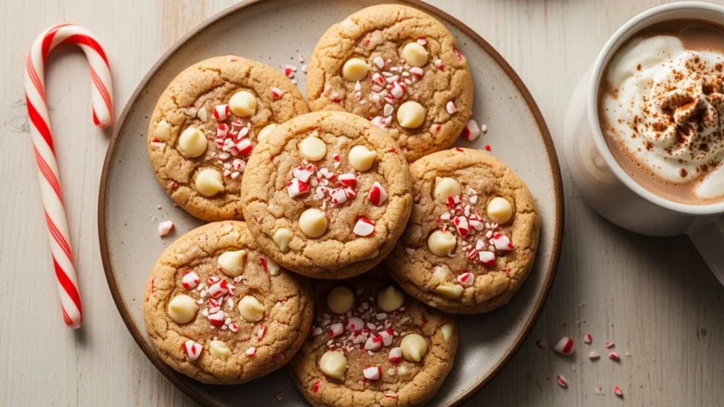 Soft Peppermint Cookies (Candy Cane & White Chocolate Christmas Cookies)