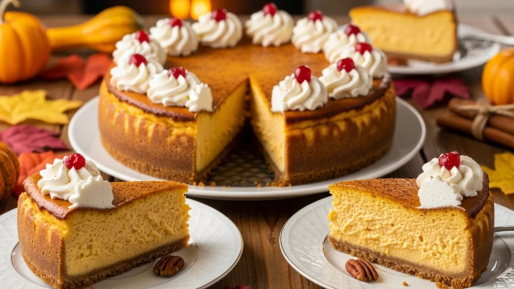  Creamy Baked Pumpkin Cheesecake (Perfect for Fall & Holidays)