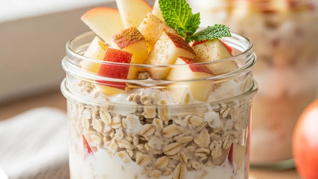 Apple Overnight Oats (Fresh, Creamy & 5‑Minute Prep)