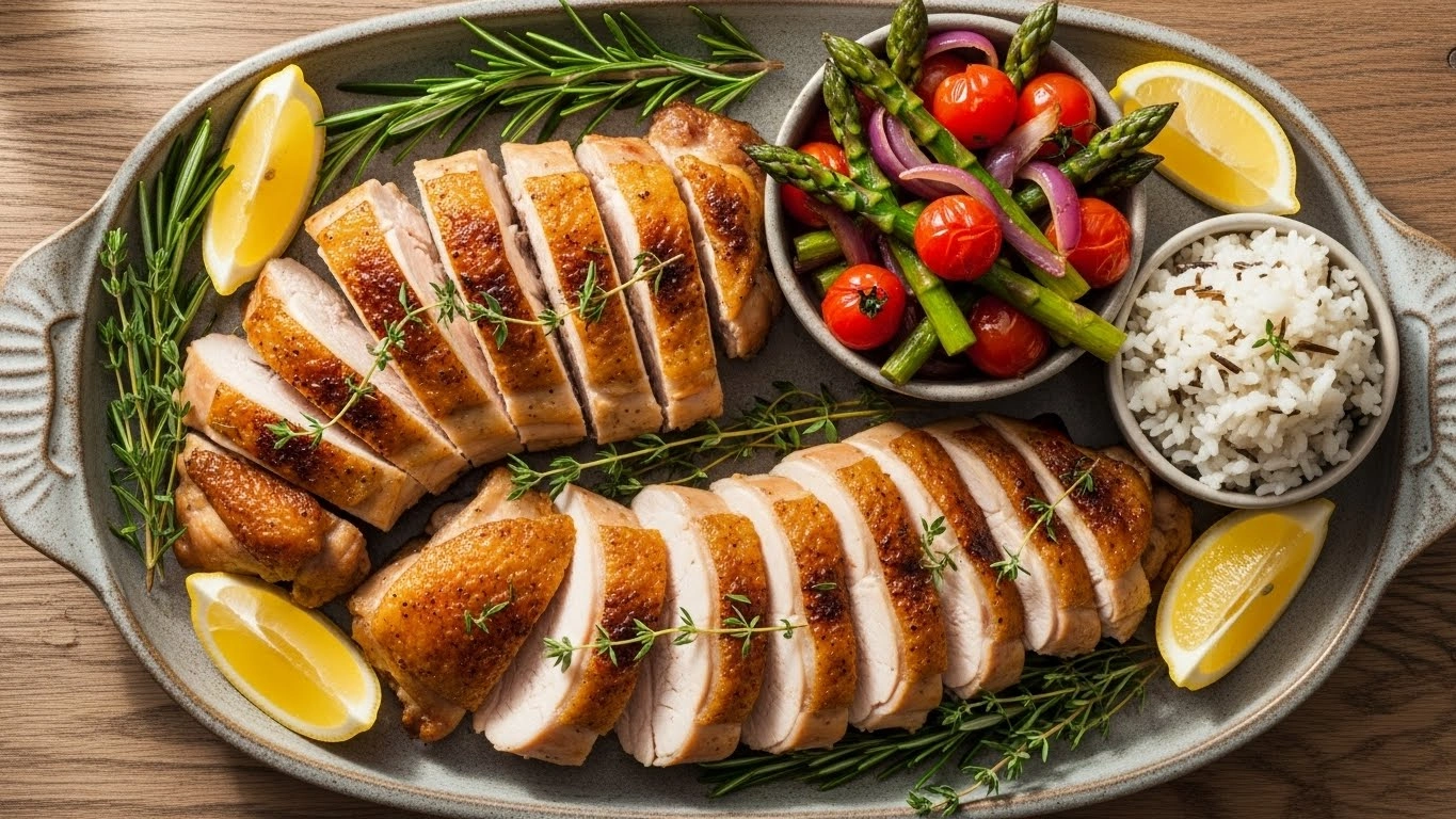 Easy Baked Boneless Skinless Chicken Thighs (Juicy Garlic Herb)