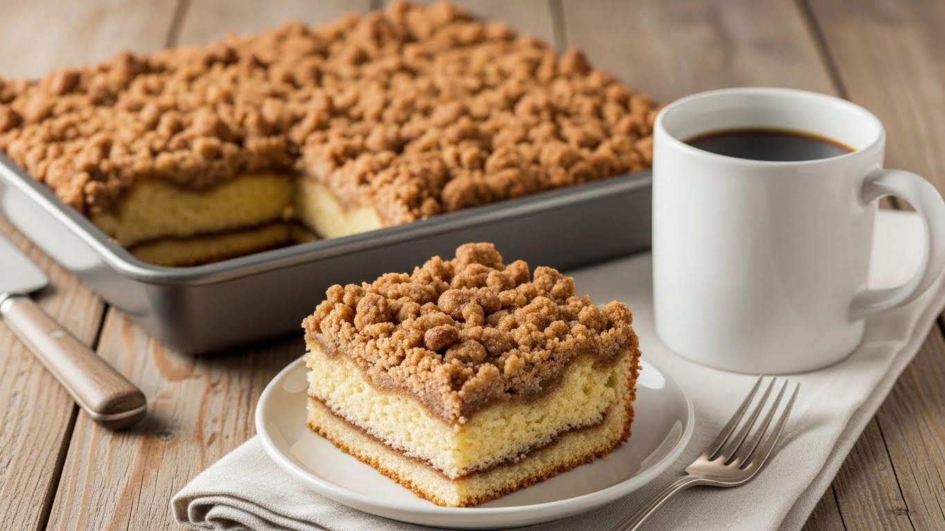 Classic Cinnamon Streusel Coffee Cake (Soft, Buttery & Perfect with Coffee)