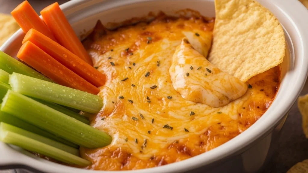 Crock Pot Buffalo Chicken Dip (Easy Slow Cooker Party Recipe)