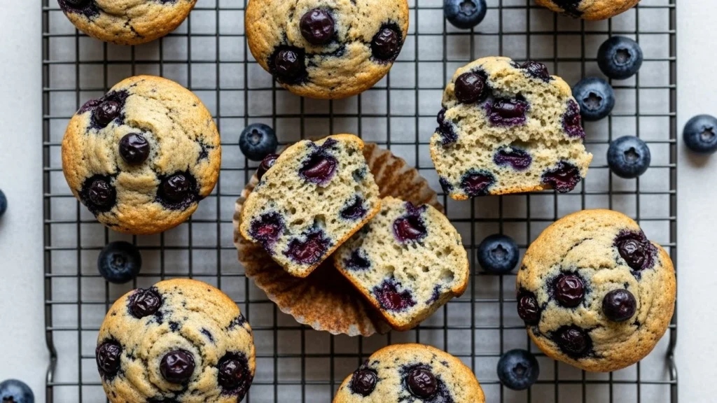 Gluten-Free Blueberry Muffins (Soft, Fluffy & Bakery-Style)