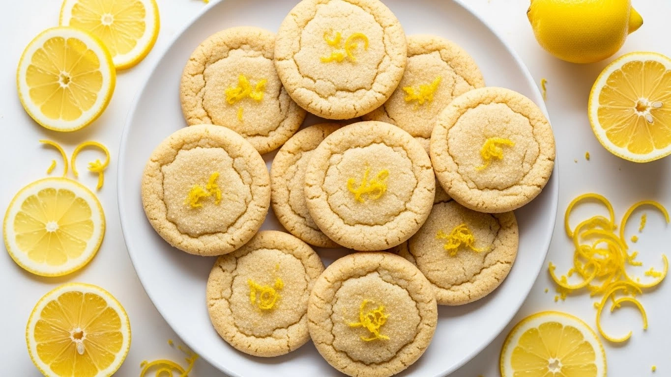 Soft Lemon Sugar Cookies (Bright, Chewy & Perfectly Sweet)