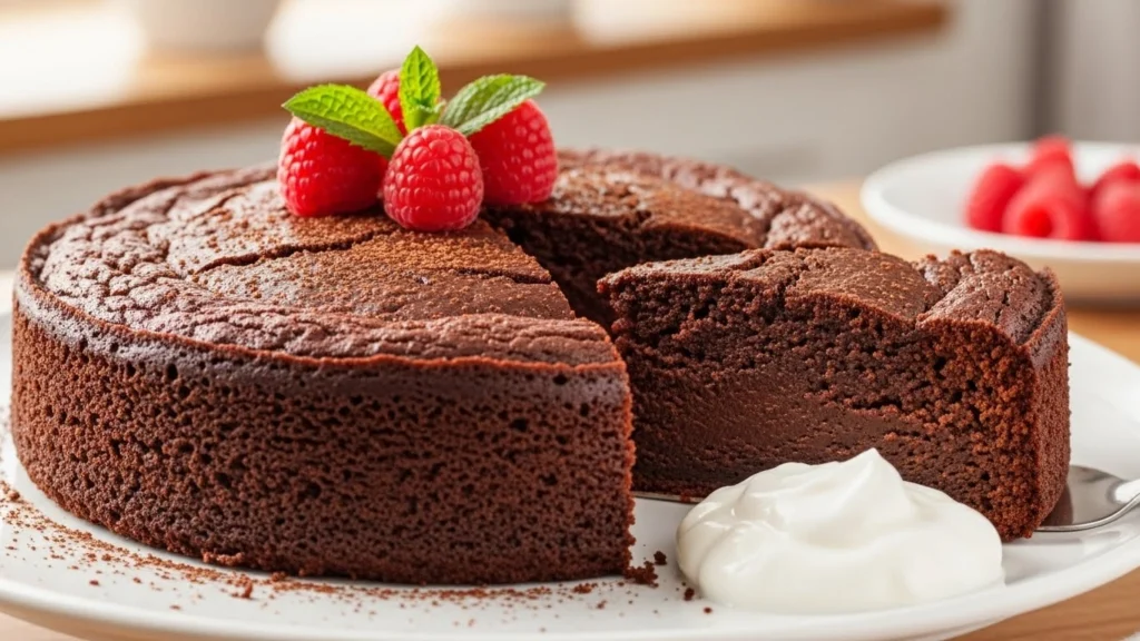 Low Calorie Healthy Chocolate Cake (Moist, Fudgy & Around 150 Calories a Slice)