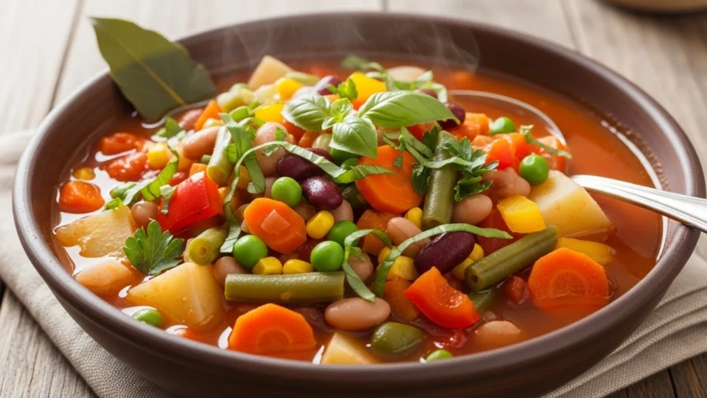 Slow Cooker Vegetable Soup (Hearty, Healthy & Hands-Off)